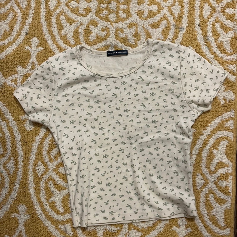 Green and white shirt